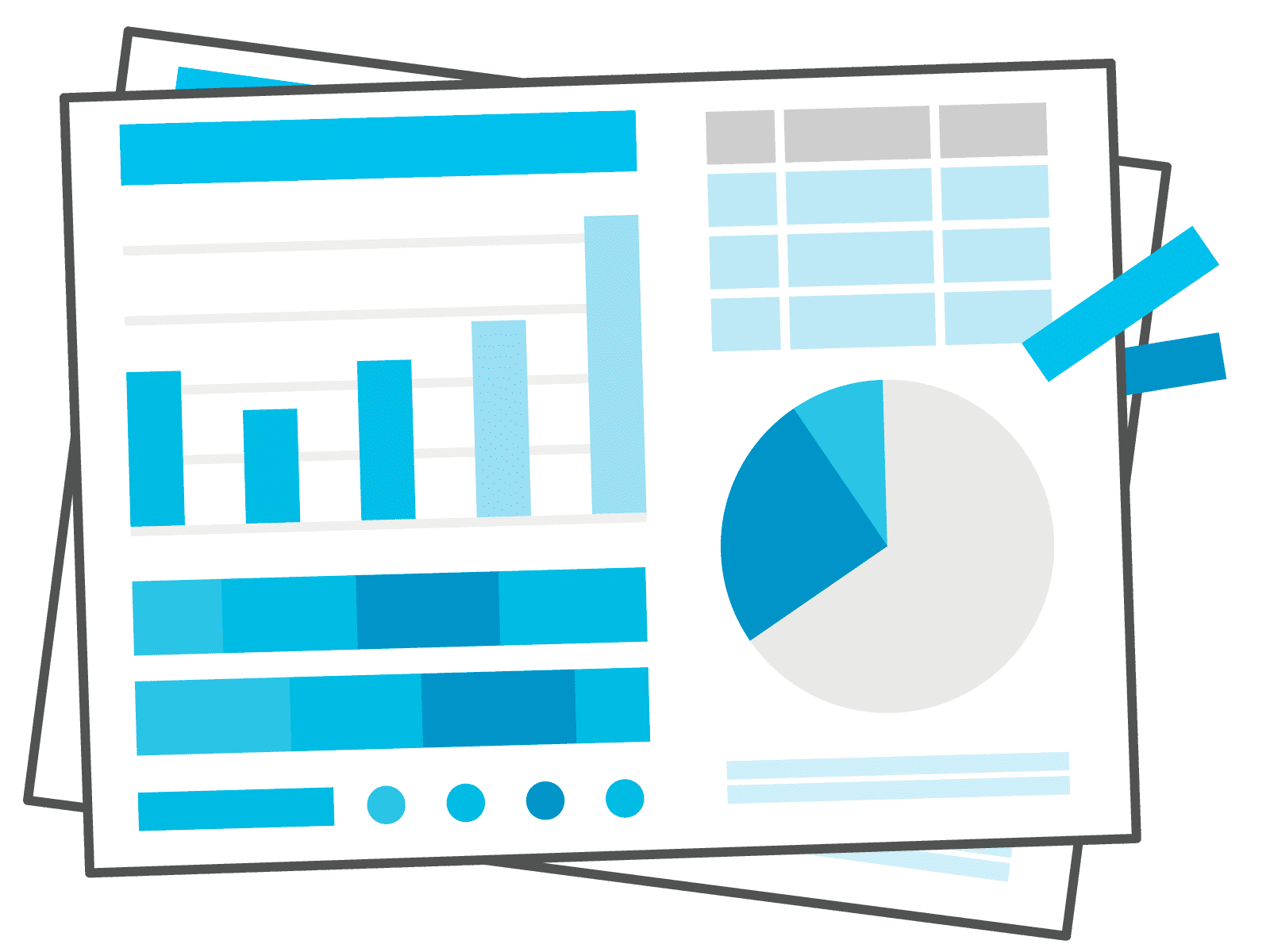 分析資料のイラスト